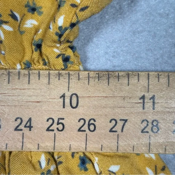 Sunday Mi Amor Floral Sun Dress Women's X-Small Yellow Floral Print Spring - Picture 7 of 11